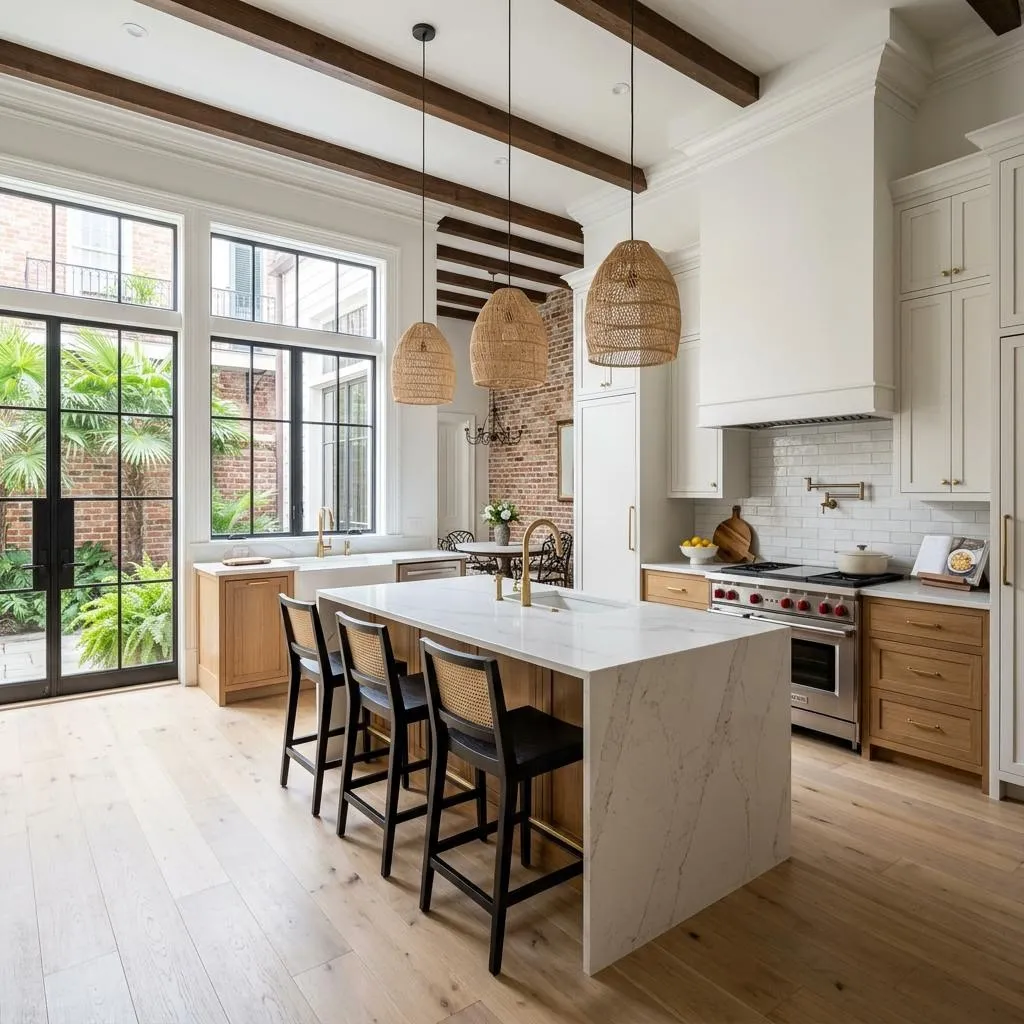 Modern kitchen interior in New Orleans home